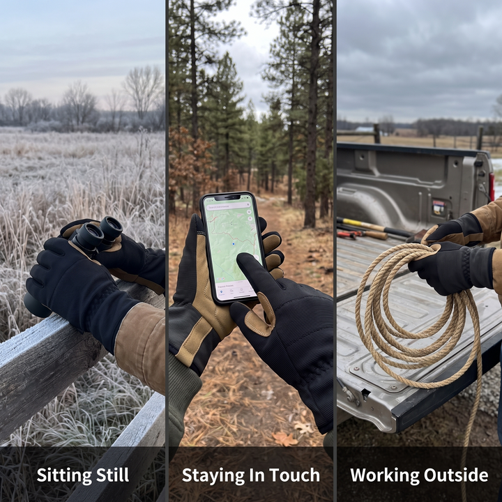 Three uses: sitting still, staying in touch and working outside