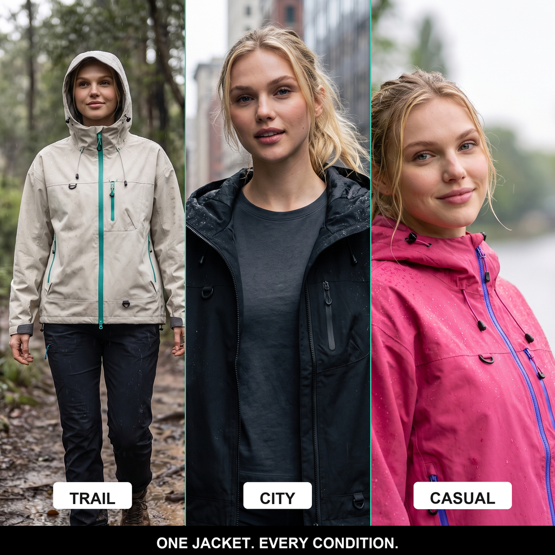 Women's Rain Jacket - Trail City Casual