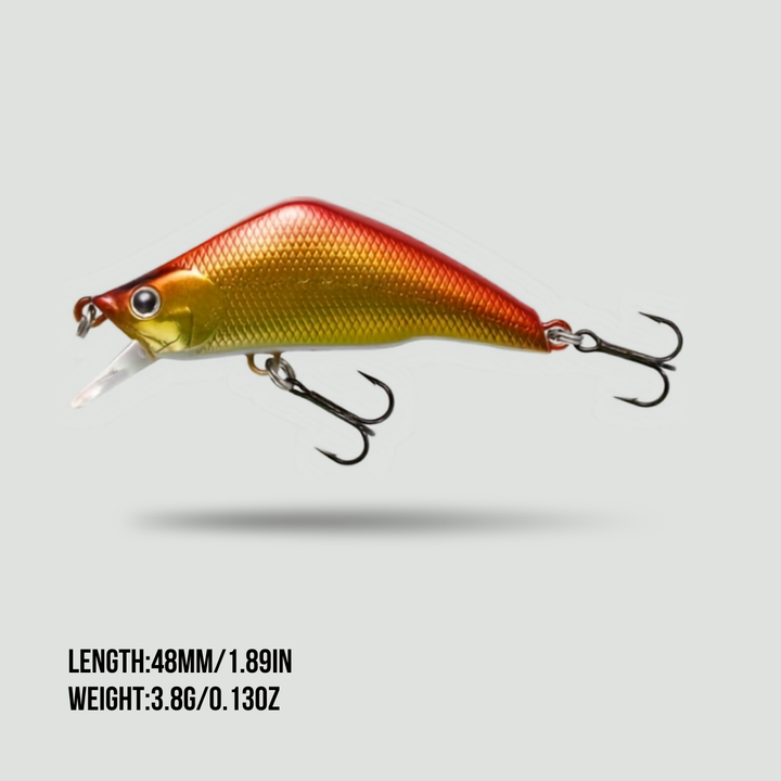 Sinking minnow lure, 1.89 in (48 mm), 0.13 oz (3.8 g)