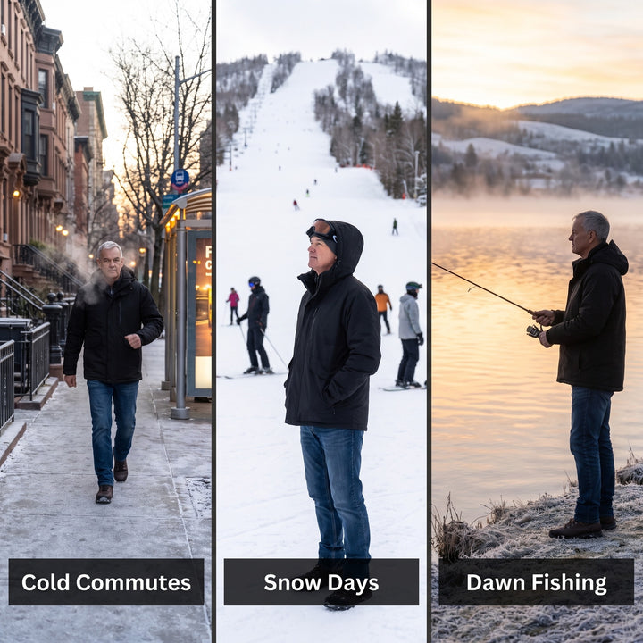 Men's Winter Jacket for cold commutes, snow days and dawn fishing