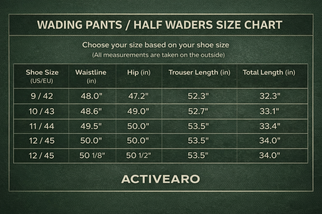 Unisex Fishing Wading Pants – Half Waders with Integrated Water Shoes